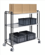 Trolley with inclined shelf 3 levels, KOKM168-3LL-ERGO - Image 2