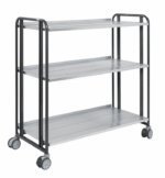 Trolley with inclined shelf 3 levels, KOKM168-3LL-ERGO - Image 3