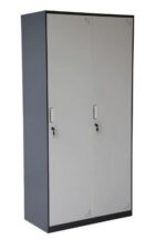 Wardrobe MY-L2 with 2 doors, dark grey/light, 1850x760x450 mm, foldable