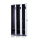 Wardrobe MY-L3, dark grey/light, 1850x900x450 mm, solid construction