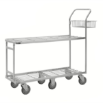 Pallet trolley with 2 levels for heavier goods 1320 x 430 x 1120mm