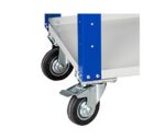 Vaunu 738x750x450 mm, jossa on kolme hyllyä ja pyörät - Image 3