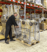 Pallet container 1200x800x1800 opening long side, KOKM901800 - Image 3