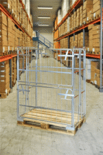 Pallet container 1200x800x1800 opening long side, KOKM901800 - Image 5