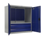 Metal cabinet for tools 1000x950x500 mm, with two drawers and perforated sheet, PR021020 - Image 2
