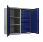 Metal cabinet for tools 1000x950x500 mm, with partition wall and six small drawers, PR100206 - Image 2