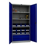 Metal cabinet for tools 1900x950x500 mm, with four shelves and two drawers, PR004020