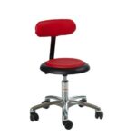 Taburet Micro- Alu50 rataste ja seljatoega, kõrgus 450-580 mm, GL4032822182