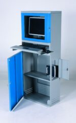 Компьютерный шкаф 1630x300x500 мм серый/синий, I74080 — изображение 3