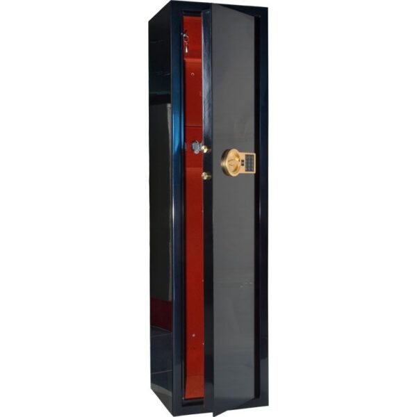 Оружейный сейф, Arsenal LUX T EL, 1404x354x350 мм, степень защиты S1, лакированный черный