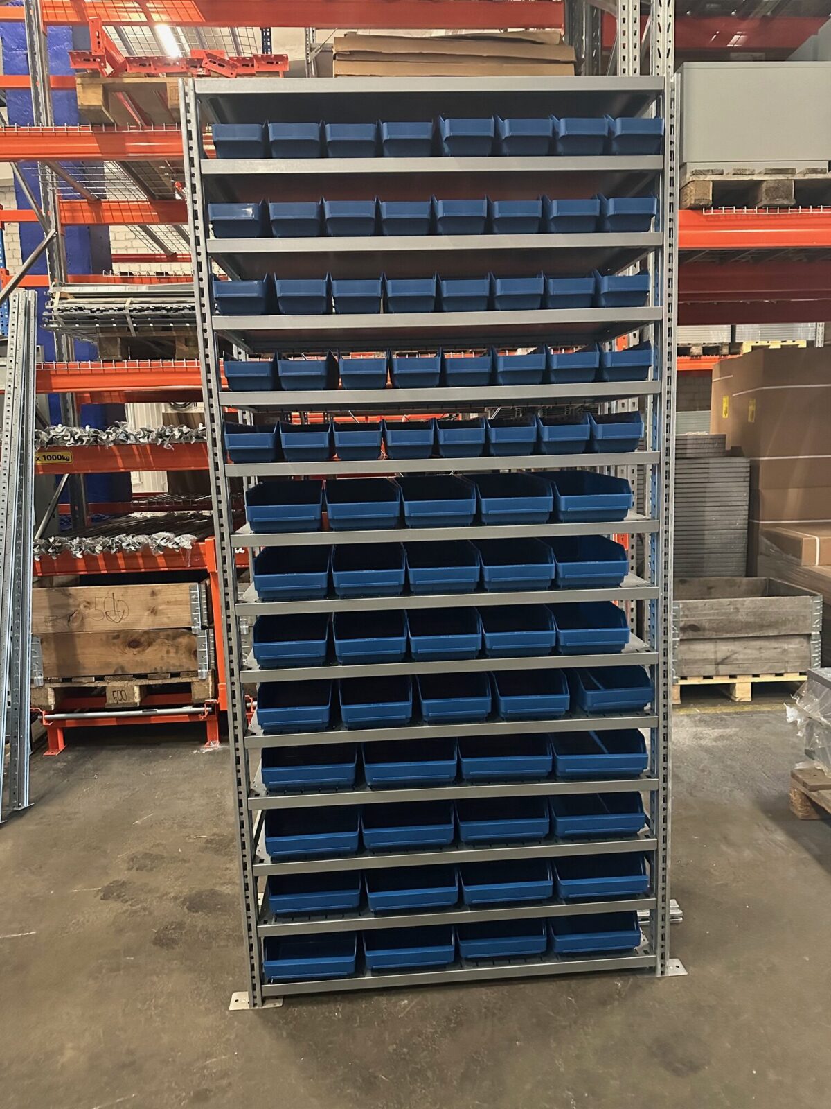 Полка для коробок 2100x994x500, 76 коробок — изображение 3