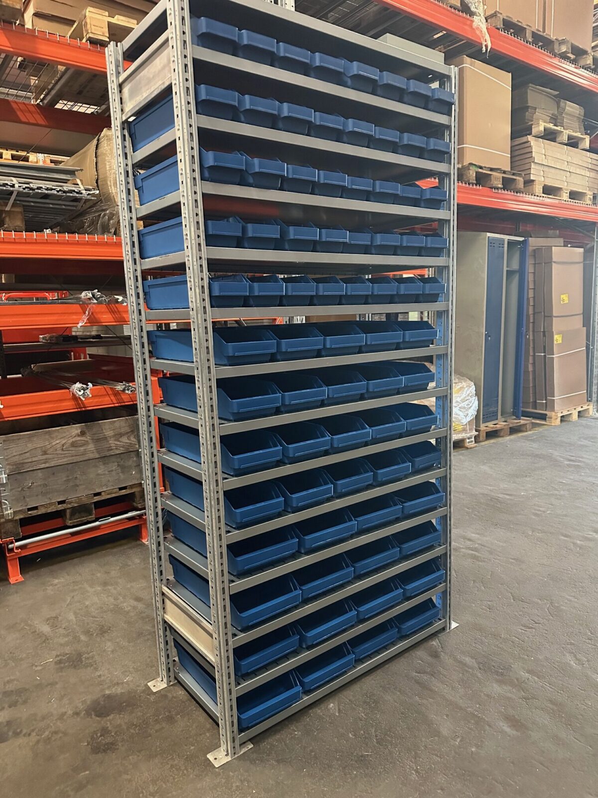 Полка для коробок 2100x994x500, 76 коробок — изображение 1