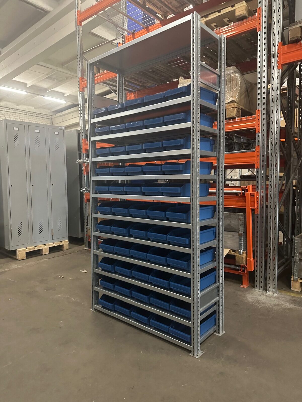 Полка для коробок 2100x994x400, 55 коробок 400x180x95 мм — изображение 3