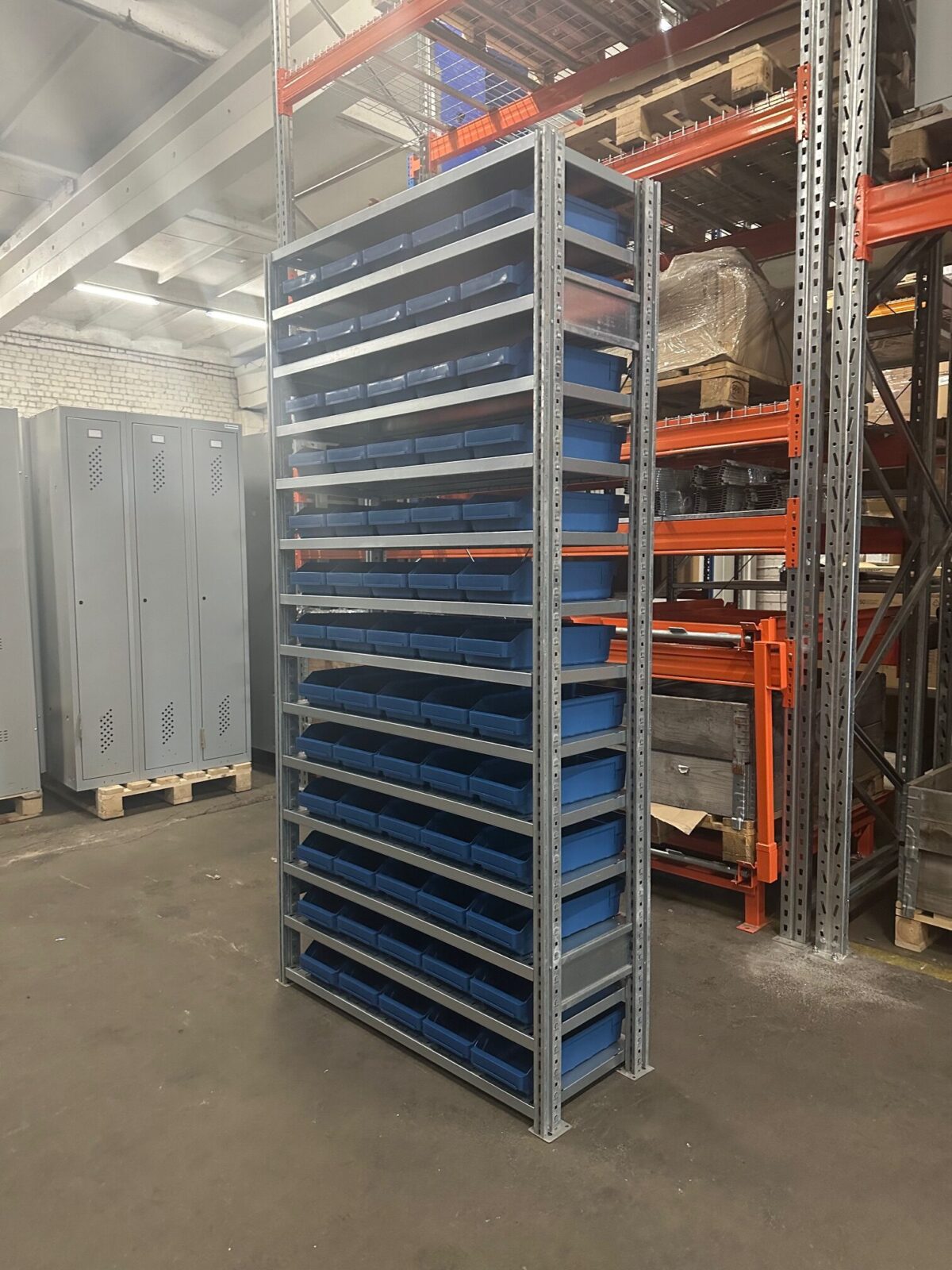 Полка для коробок 2100x994x400, 65 коробок 400x180x95 мм — изображение 3