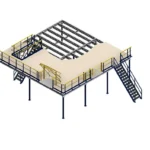 Iseseisev metallist vahepõrand, 26m2, H3400 mm, 300 kg/m2, uus
