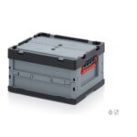 Plastkast kaanega, kokkupandav, 400x300x270 mm, TB967130