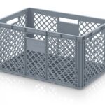 Perforeeritud kast 600x400x320 mm, hall, TB975560