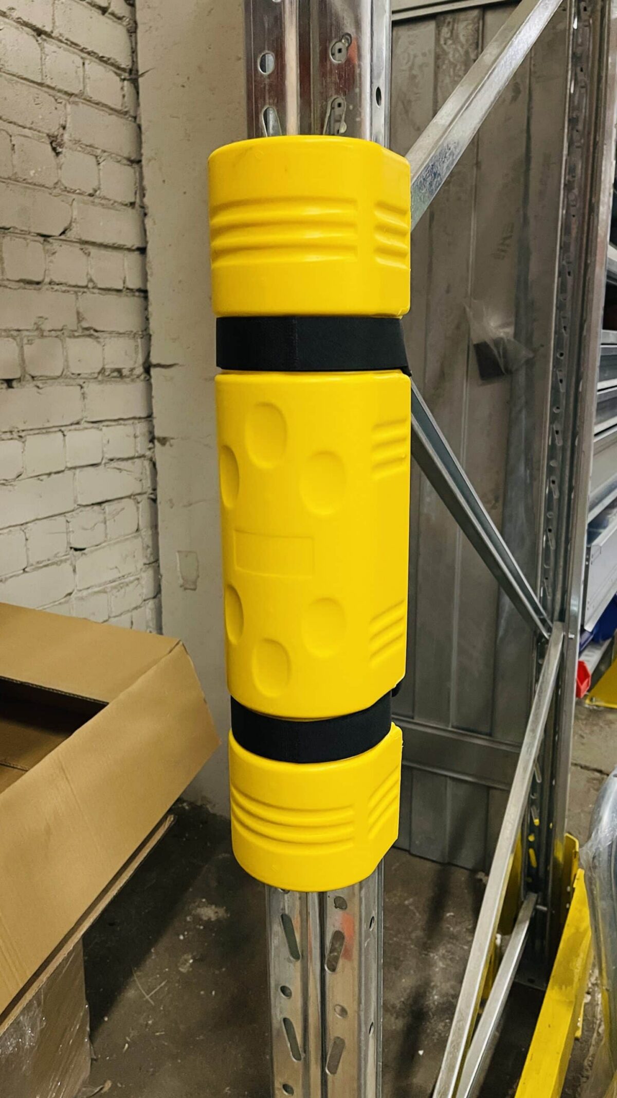Aluseriiuli postikaitse 500×90mm, kollane, plastik - Image 1