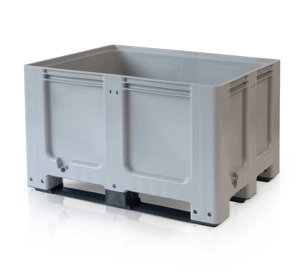 980830_l Big box alusekonteiner 1200x1000x760 mm, 2 suusaga, dün. 400 kg, TB980830 - Image 1