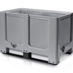 Big box alusekonteiner 1200x800x800 mm, 2 suusaga, dün. 400 kg, TB980810