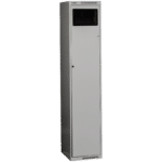 Pesukapp C380, 1820x380x450 mm klappluugiga, RAL7035