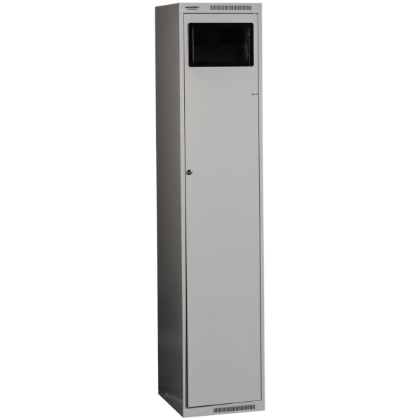 Pesukapp C380, 1820x380x450 mm klappluugiga, RAL7035